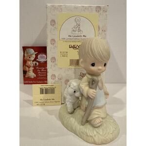 Precious Moments 1998 “He Leadeth Me” Limited Edition Event Figurine E-1377R